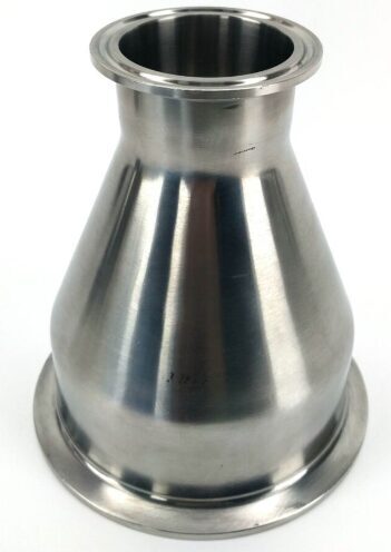 4" to 2" Tri Clamp Concentric Reducer Tube SS304